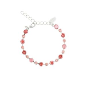 Caroline Svedbom Calanthe Armband / Light Coral Combo - Rhodium
