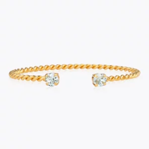 Caroline Svedbom Mini Twisted Armband / Light Azore (Guld)