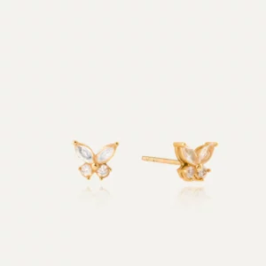 Mockberg Butterfly Guld Studs Örhängen