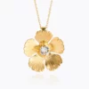 Caroline Svedbom Mini Anemone Halsband / Crystal (Guld)