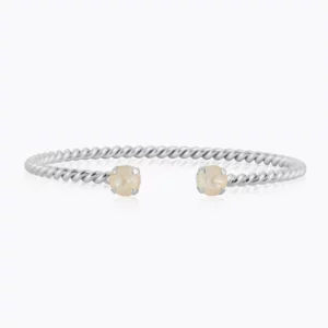 Caroline Svedbom Mini Twisted Armband / Linen Ignite (Rhodium)