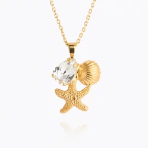Caroline Svedbom Seascape Halsband Crystal - Guld