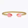 Caroline Svedbom Mini Drop Armband / Light Coral - Guld