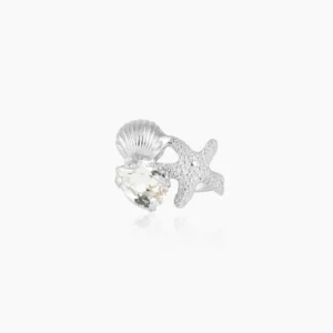 Caroline Svedbom Seascape Ring / Crystal - Rhodium