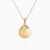 Caroline Svedbom Ocean Treasure Halsband/ Crystal - Guld