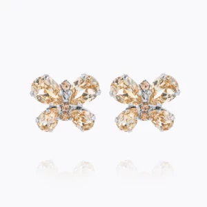 Caroline Svedbom Butterfly Stud Örhängen/ Silk - Rhodium