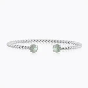 Caroline Svedbom Mini Twisted Armband / Agave Ignite - Rhodium