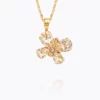 Caroline Svedbom Butterfly Stud Halsband / Silk - Guld