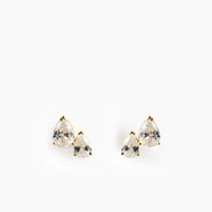 ANI Doppio Pera Studs Örhängen - Guld