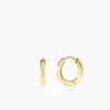 ANI Plain Huggie Hoops Örhängen - Guld