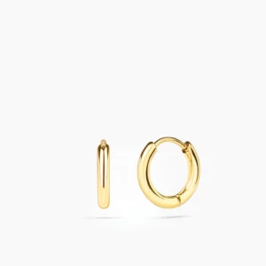 ANI Plain Huggie Hoops Örhängen - Guld