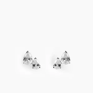 ANI Doppio Pera Studs Örhängen - Silver