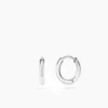 ANI Plain Huggie Hoops Örhängen - Silver