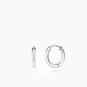 ANI Plain Huggie Hoops Örhängen - Silver