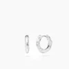 ANI Sole Huggie Hoops Örhängen - Silver
