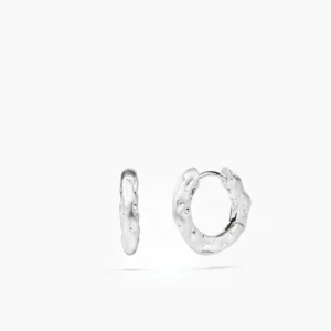 ANI Sole Huggie Hoops Örhängen - Silver