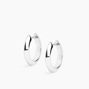 ANI Rivetto Hoops Small Örhängen - Silver
