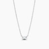 ANI Emerald Halsband - Silver
