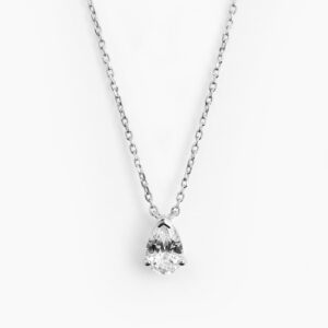 ANI Pear Halsband - Silver