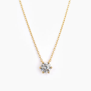 ANI Solitaire Halsband - Guld