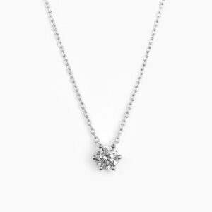 ANI Solitaire Halsband - Silver
