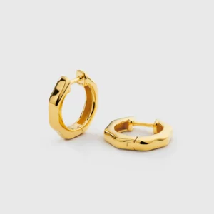 Syster P Cavelle Structured Hoops Guld