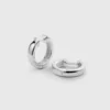 Syster P Cavelle Big Plain Hoops Silver