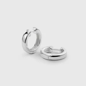 Syster P Cavelle Big Plain Hoops Silver