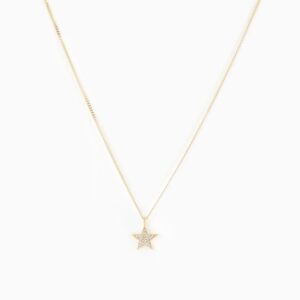 ANI Star Pavé Halsband - Guld