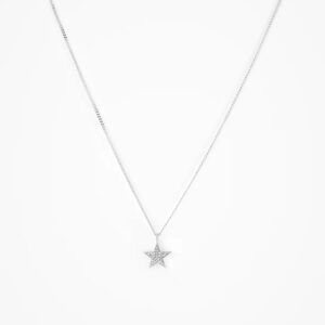 ANI Star Pavé Halsband - Silver