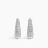 ANI Pavé Ellipse Örhängen - Silver