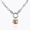 Caroline Svedbom Eve Halsband / Golden Shadow - Rhodium