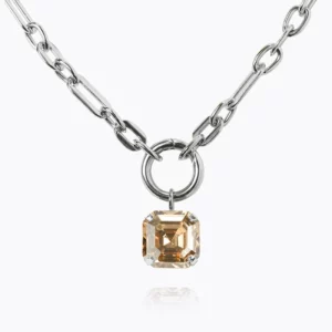 Caroline Svedbom Eve Halsband / Golden Shadow - Rhodium