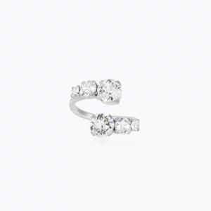 Caroline Svedbom Halo Ring / Crystal - Rhodium