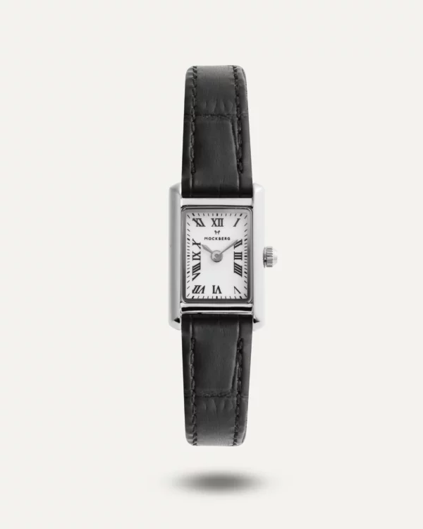 Mockberg Timeless Leather Petite Stål klocka - MB2356