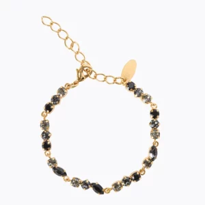 Caroline Svedbom Alelia Armband/ Jet Combo - Guld