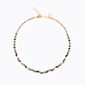 Caroline Svedbom Alelia Halsband/ Jet Combo - Guld
