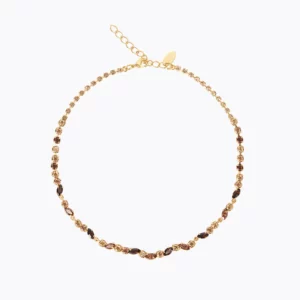 Caroline Svedbom Alelia Halsband/ ReCreated Topaz Combo - Guld