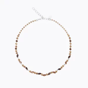 Caroline Svedbom Alelia Halsband/ ReCreated Topaz Combo - Rhodium