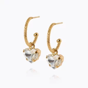 Caroline Svedbom Amour Loops / Crystal - Guld