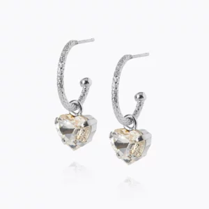 Caroline Svedbom Amour Loops / Crystal - Rhodium