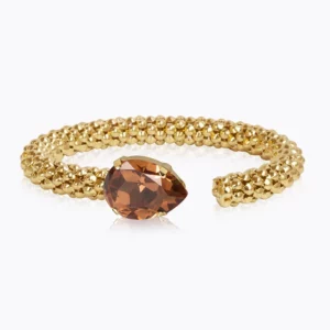 Caroline Svedbom Classic Rope Armband/ ReCreated Light Smoked Topaz - Guld
