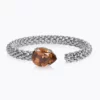 Caroline Svedbom Classic Rope Armband/ ReCreated Light Smoked Topaz - Rhodium