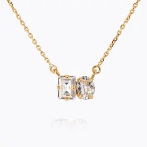 Caroline Svedbom Cleo Halsband / Crystal - Guld