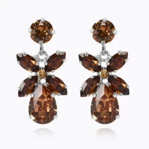 Caroline Svedbom Mini Dione Örhängen/ ReCreated Topaz Combo - Rhodium