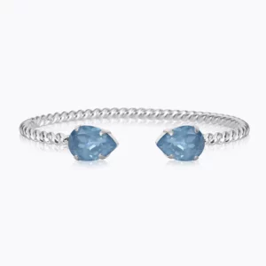 Caroline Svedbom Mini Drop Bracelet / Denim Ignite - Rhodium