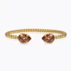 Caroline Svedbom Mini Drop Armband/ ReCreated Light Smoked Topaz - Guld