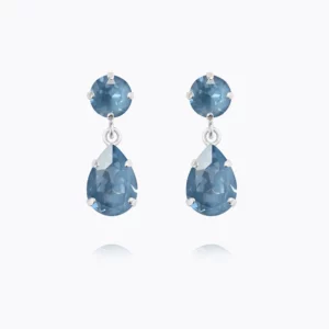 Caroline Svedbom Mini Drop Örhängen/ Denim Ignite - Rhodium