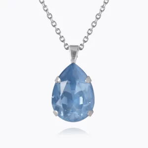 Caroline Svedbom Mini Drop Halsband/ Denim Ignite - Rhodium