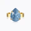 Caroline Svedbom Mini Drop Ring / Denim Ignite - Guld